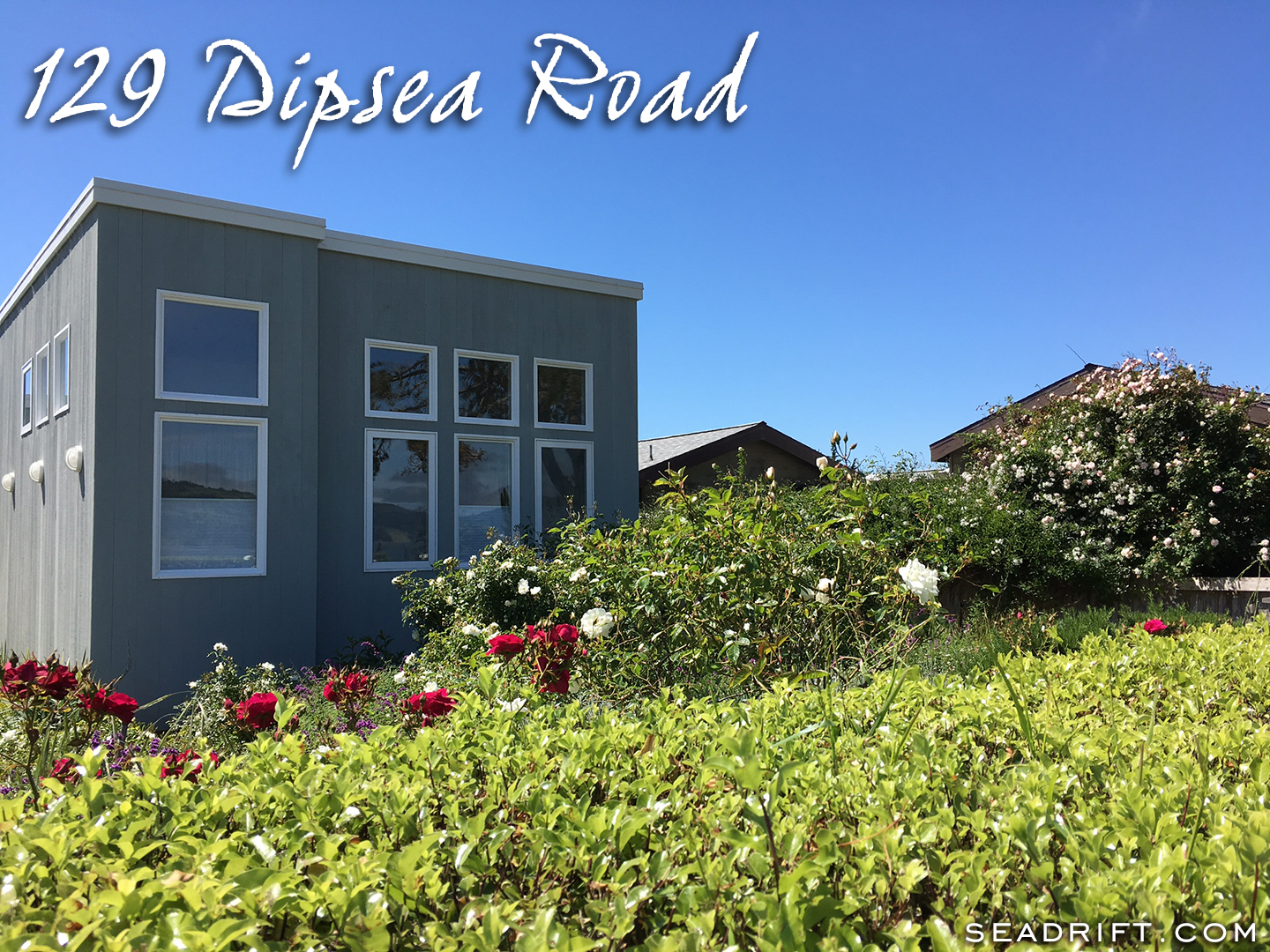 129 Dipsea Road, Stinson Beach — View of house from lagoon