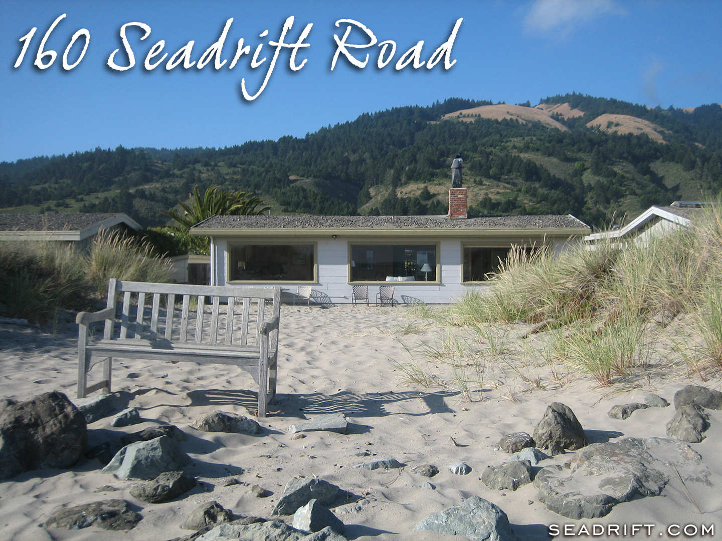 160 Seadrift Road, Stinson Beach — View to house from dunes